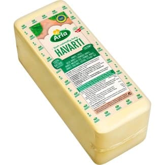 Queso danés havarti de vaca elaborado con leche pasteurizada IGP en barra -