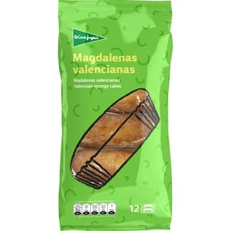 Magdalenas valencianas 12 unidades envasadas en pack de 2 bolsa 350 g -