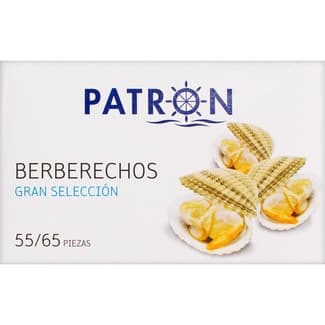 Berberechos al natural gran selección 55-65 piezas lata 63 g neto escurrido -