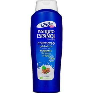 Gel de baño cremoso hidratante con manteca de karité 0% parabenos botella 1250 ml -