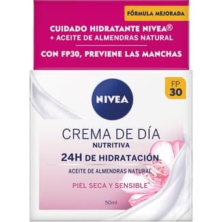 Essentials crema cuidado de día hidratación + nutre SPF-30 para piel seca tarro 50 ml -