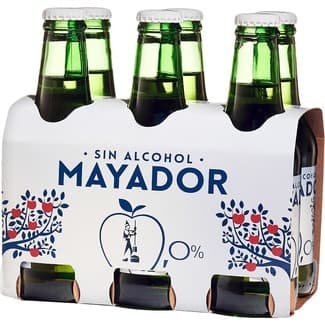Sidra asturiana achampanada sin alcohol pack 6 botellas 25 cl -