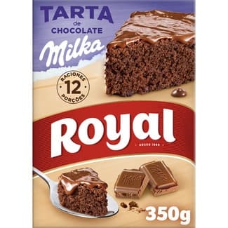 Tarta de chocolate Milka para preparar 12 raciones estuche 350 g -