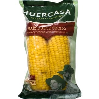 Mazorcas de maíz dulce cocido bandeja 400 g