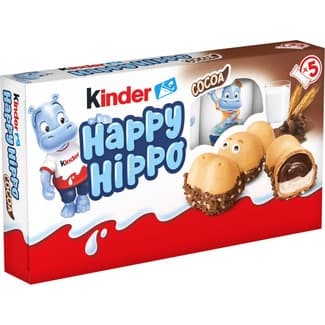Hippo galletas rellenas de crema de chocolate pack 5 unidades envase 102 g -