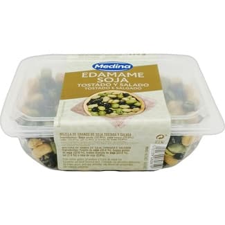 Edamame mezcla de granos de soja tostada y salada tarrina 175 g -