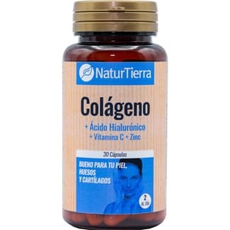 Colágeno + ácido hialurónico + vitamina C + Zinc bueno para tu piel, huesos y cartílagos envase 30 cápsulas -