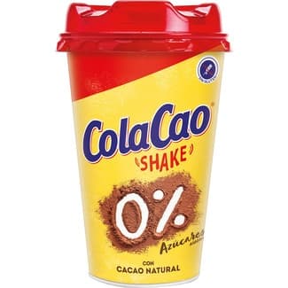 Batido de leche y cacao natural 0% azucarés añadidos y Materia Grasa Sin Gluten vaso 200 ml -
