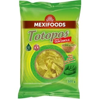 Totopos sabor guacamole sin gluten bolsa 300 g -