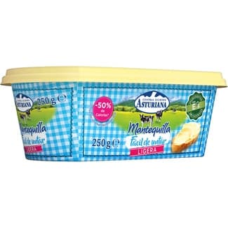 Mantequilla ligera fácil de untar tarrina 250 g -