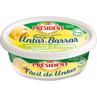 Mantequilla francesa con sal fácil de untar tarrina 250 g -