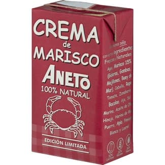 Crema de marisco 100% natural sin gluten y sin lactosa envase 1 l -