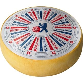 Appenzeller queso suizo curado de vaca suave y aromático elaborado con leche cruda maduración 3 meses -