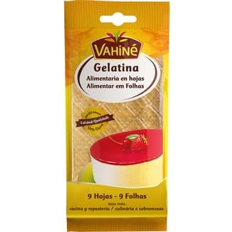 Gelatina alimentaria 9 hojas blister 17 g -