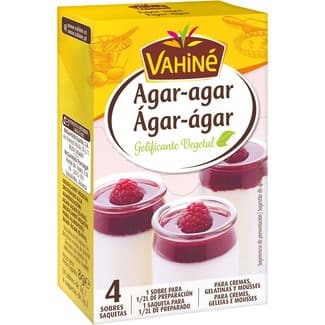 Agar- Agar gelificante vegetal 100% natural para cremas mousses gelatinas y helados estuche 8 g -