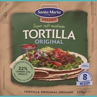 Tortilla ecológica super tierna bolsa 320 g -