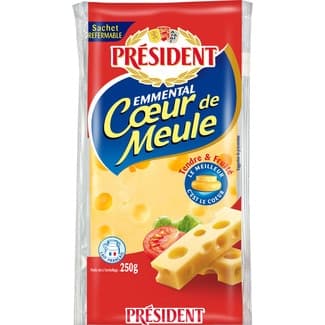 Queso francés emmental de vaca elaborado con leche pasteurizada envase 250 g -