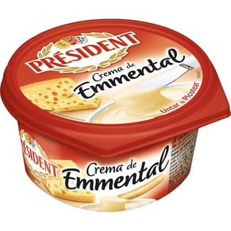Crema francesa emmental para untar o picotear tarrina 125 g -