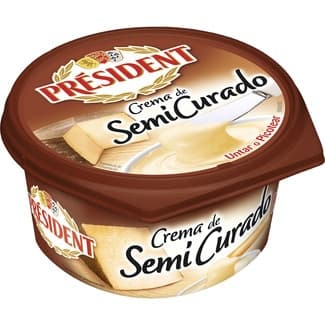 Crema francesa de queso semicurado para untar o picotear tarrina 125 g -