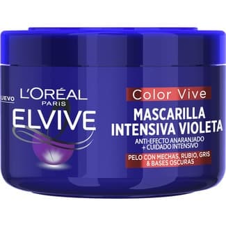 Mascarilla de pelo intensiva violeta matizador Color Vive anti-efecto anaranjado tarro 250 ml -