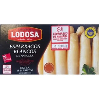 Espárragos blancos IGP de Navarra muy grueso 13-16 piezas lata 500 g neto escurrido -