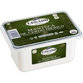 Manteca de cerdo ibérico sin gluten sin lactosa tarrina 400 g -