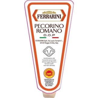 Queso italiano de oveja elaborado con leche pasteurizada DOP Pecorino Romano cuña 200 g -