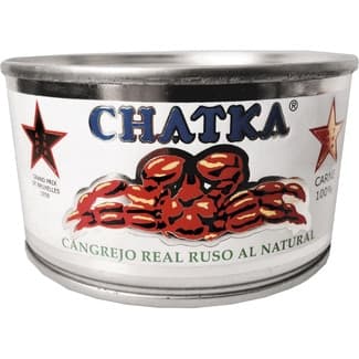Cangrejo real ruso al natural 100% patas lata 90 g neto escurrido -