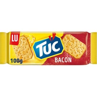 Crackers salados con sabor a bacon paquete 100 g -