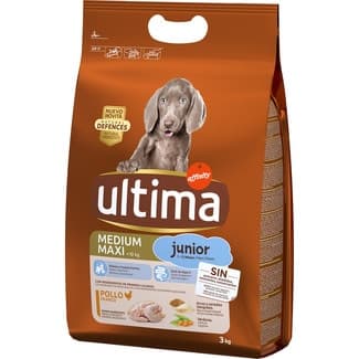 Medium Maxi Junior pienso para perros adultos medianos y grandes con pollo bolsa 3 kg -