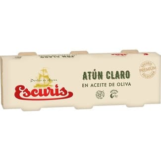 Atún claro en aceite de oliva pack 3 lata 67 g neto escurrido -