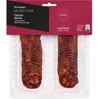 Chorizo ibérico extra en lonchas pack 2 x 75 g envase 150 g -