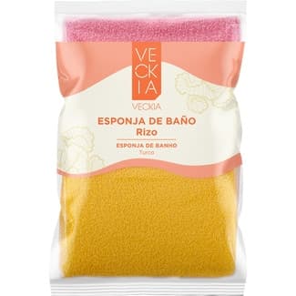 Esponja de baño rizo bolsa 2 unidades -