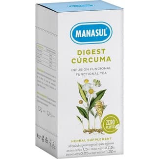 Digest Cúrcuma infusión funcional envase 25 bolsitas -