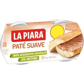 Paté de hígado de cerdo suave sin gluten pack 2 latas 75 g -
