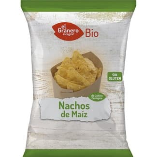 Bio nachos de maíz sabor natural ecológicos y sin gluten bolsa 125 g -