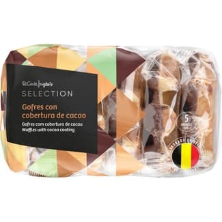 Gofres con cobertura de cacao 5 unidades envase 300 g -