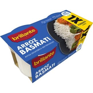 Arroz basmati cocido aromático del Himalaya para guarnición pack 2 envases 200 g -