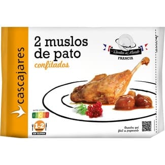 Muslos de pato confitados sin gluten 1-2 raciones envase 350 g -