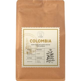Café molido de tueste natural 100% Arábica origen Colombia paquete 250 g -