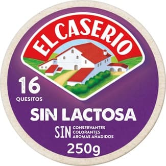 Queso fundido en porciones sin lactosa 16 quesitos caja 250 g -