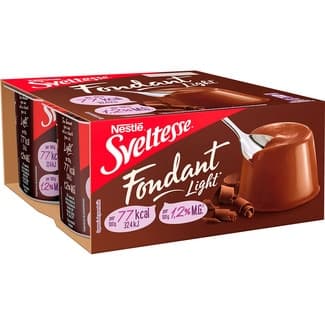 Fondant de chocolate light 1,2 m.g. pack 4 unidades 125 g -