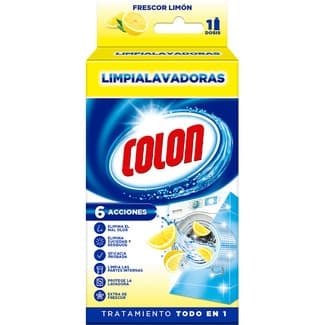 Limpiador especial para lavadoras tratamiento todo en 1 frescor limón frasco 250 ml -