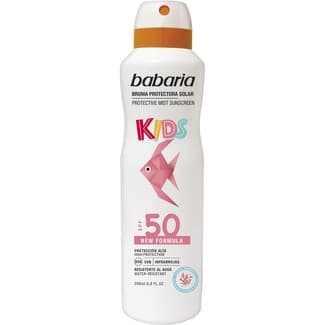 Bruma protectora solar infantil SPF-50 resistente al agua spray 200 ml -