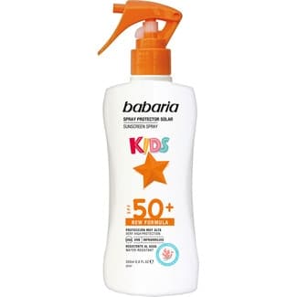 Protector solar para niños SPF-50 resistente al agua spray 200 ml -