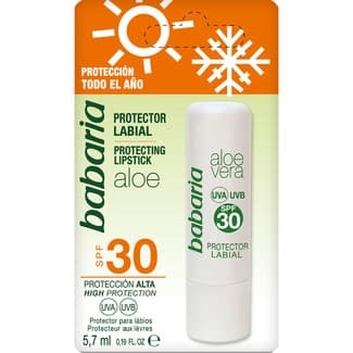Protector labial con aloe vera SPF-30 barra 5,7 ml -
