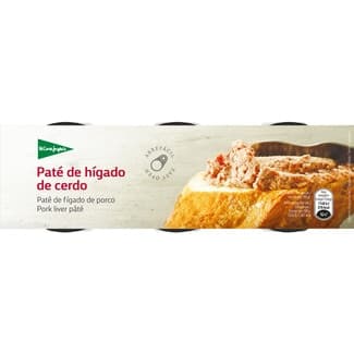 Paté de hígado de cerdo pack 3 latas 80 g -