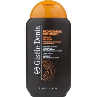 Aceite bronceador inmediato con extracto de zanahoria vitamina E y aceite de almendra frasco 200 ml -