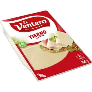 Queso tierno mezcla elaborado con leche pasteurizada en lonchas envase 160 g -