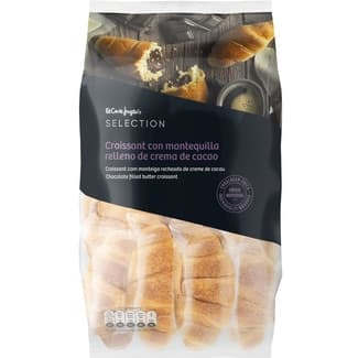 Croissants con mantequilla relleno de cacao envasados individualmente 8 unidades bolsa 320 g -